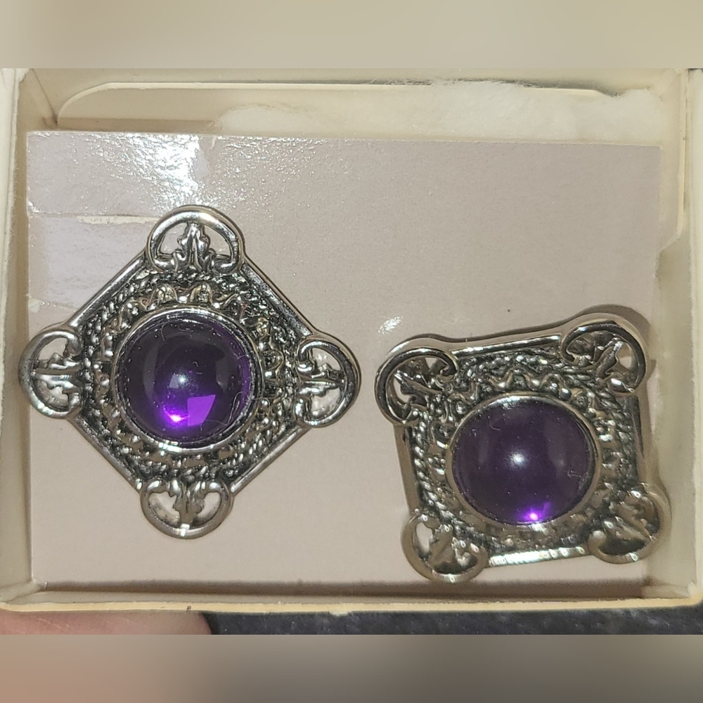 Vintage Avon Brooch And Matching Earrings